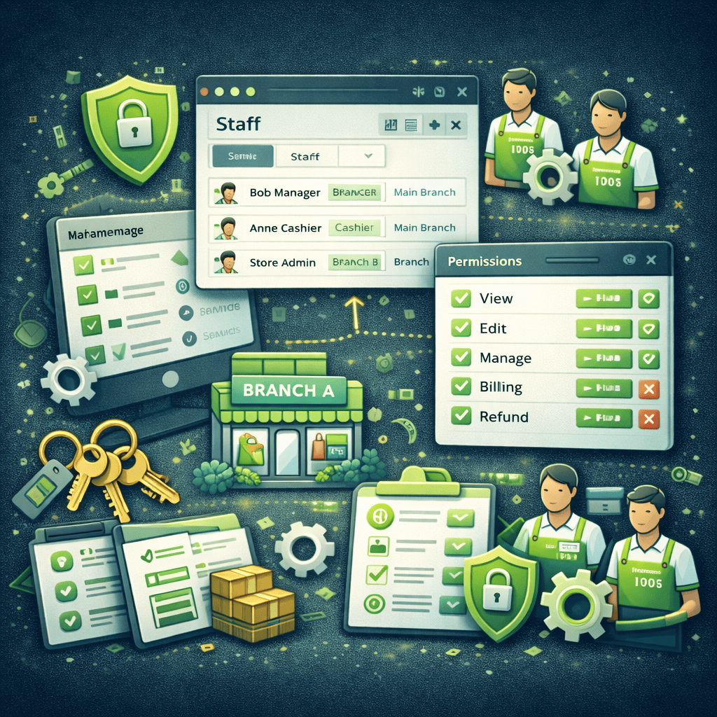 Secure Staff & Permission Control System