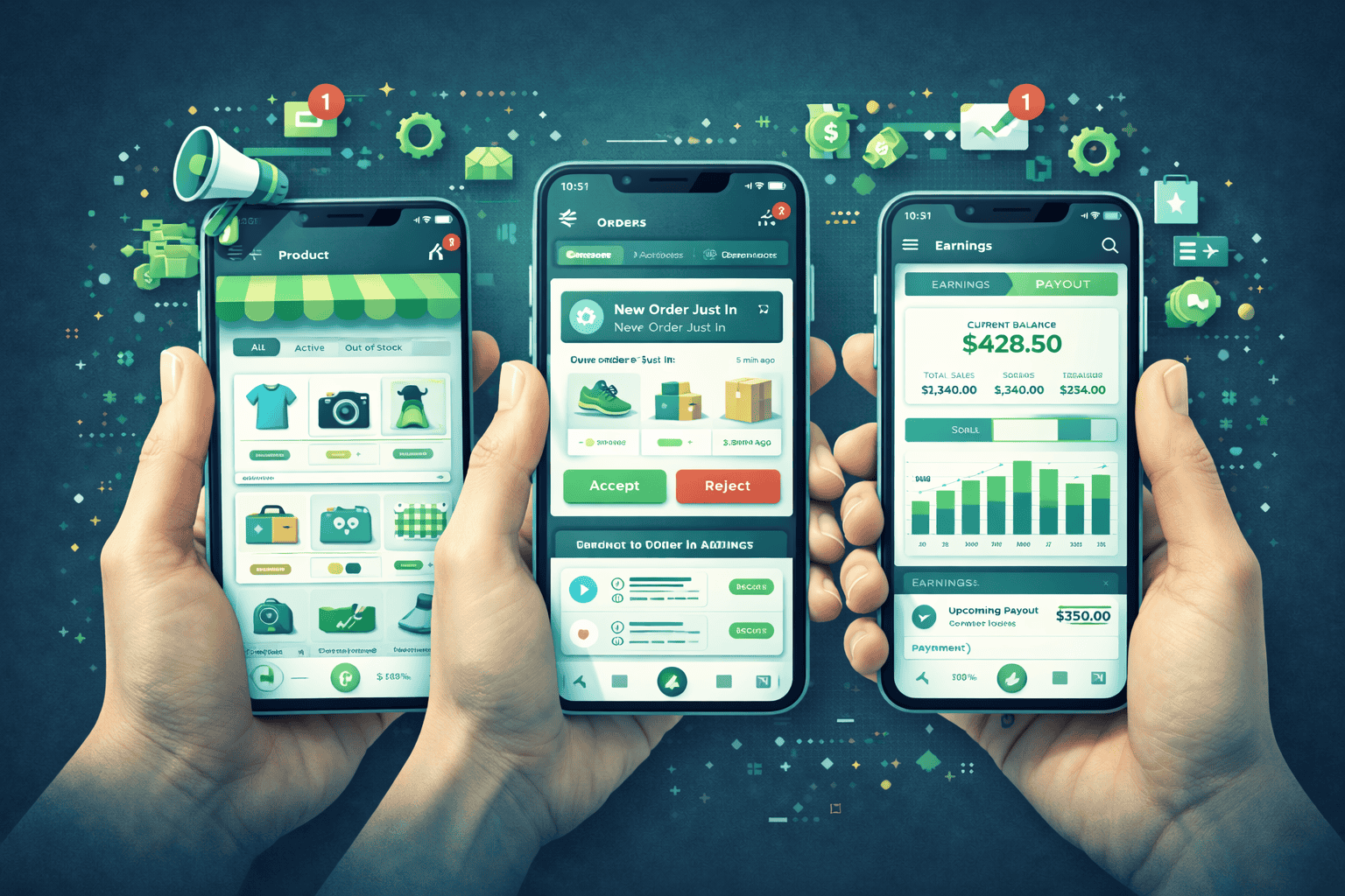 Mobile Store Management for Vendors